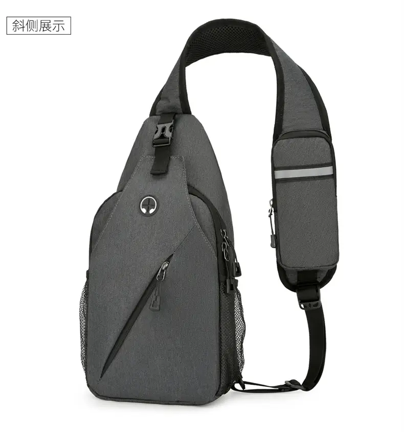Black Large Capacity Crossbody Bag for Men — feature 34