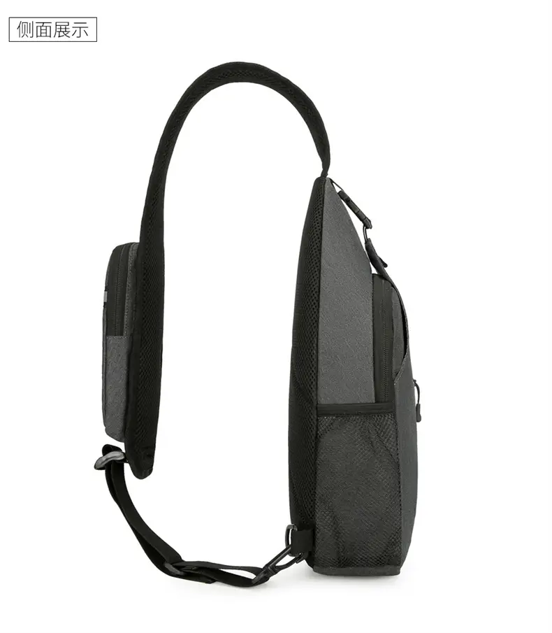 Black Large Capacity Crossbody Bag for Men — feature 35