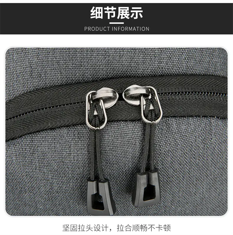 Black Large Capacity Crossbody Bag for Men — feature 37
