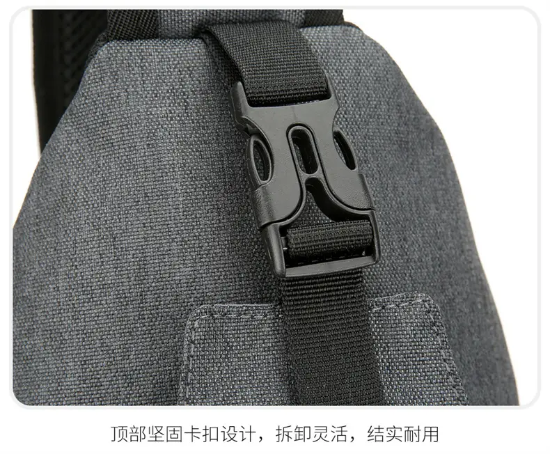 Black Large Capacity Crossbody Bag for Men — feature 39