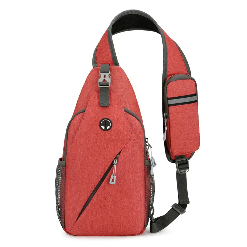 Black Large Capacity Crossbody Bag for Men