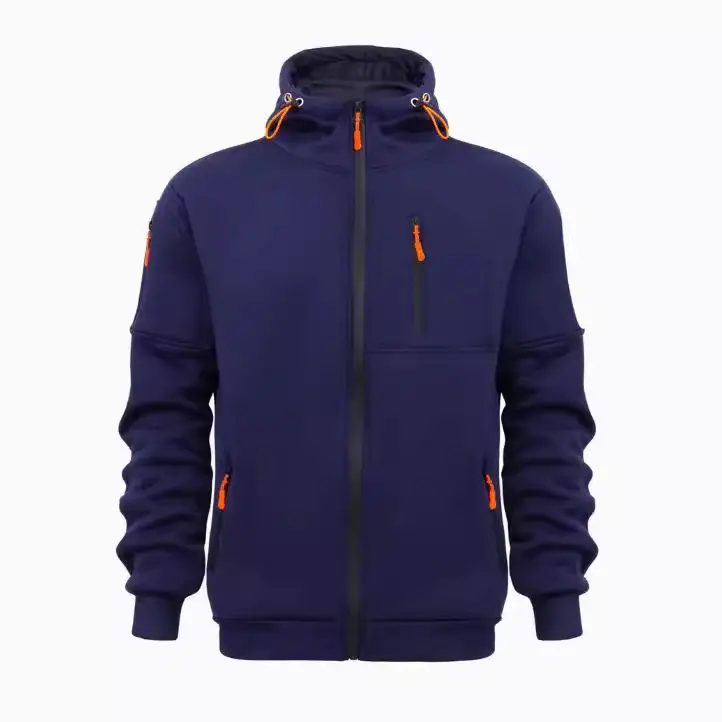 Multi-Zipper Hoodie for Men Multi Color Sports Style - Image 12
