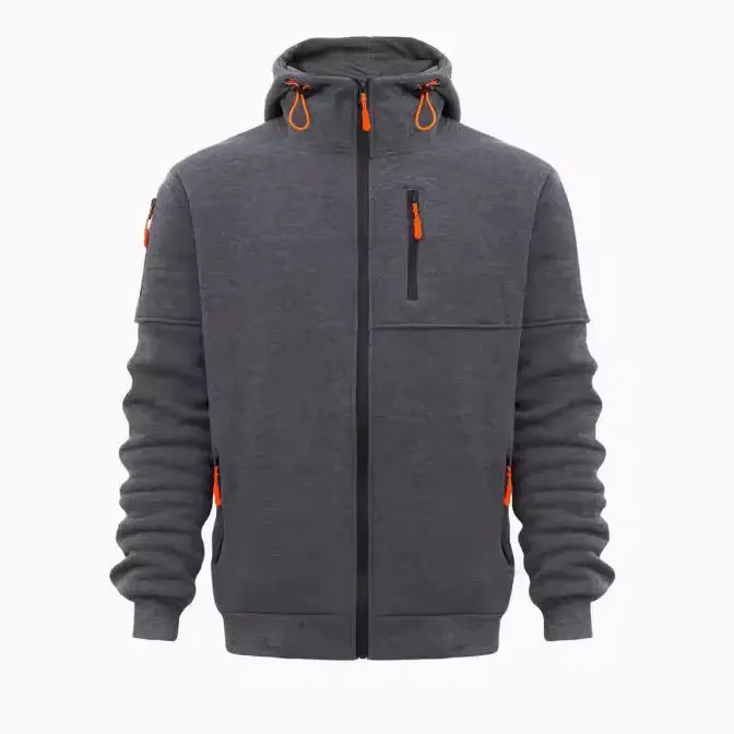 Multi-Zipper Hoodie for Men Multi Color Sports Style - Image 14