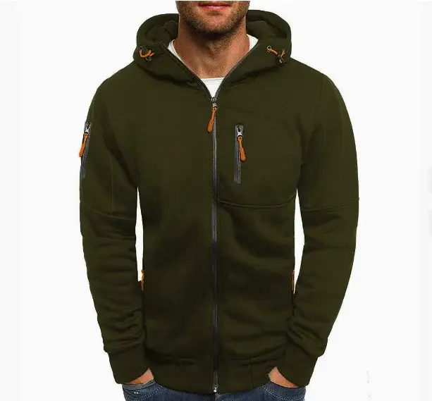 Multi-Zipper Hoodie for Men Multi Color Sports Style — feature 10