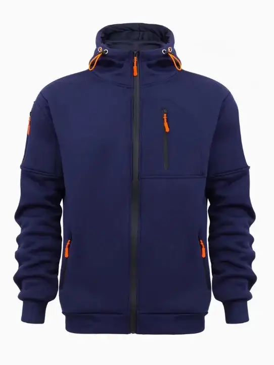 Multi-Zipper Hoodie for Men Multi Color Sports Style — feature 11