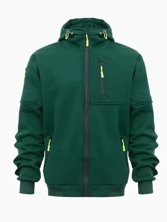 Multi-Zipper Hoodie for Men Multi Color Sports Style — feature 3