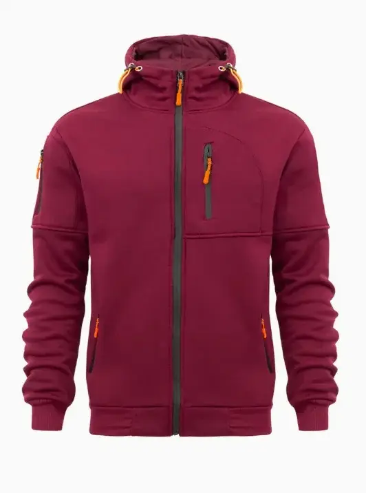 Multi-Zipper Hoodie for Men Multi Color Sports Style — feature 5