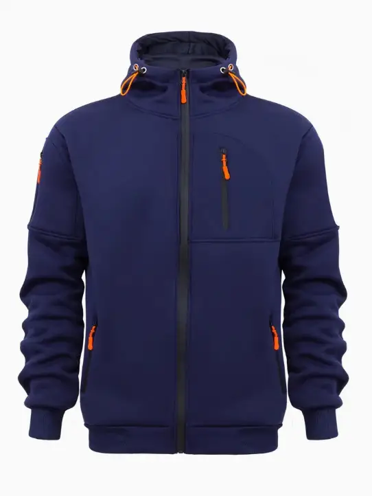 Multi-Zipper Hoodie for Men Multi Color Sports Style - Image 5