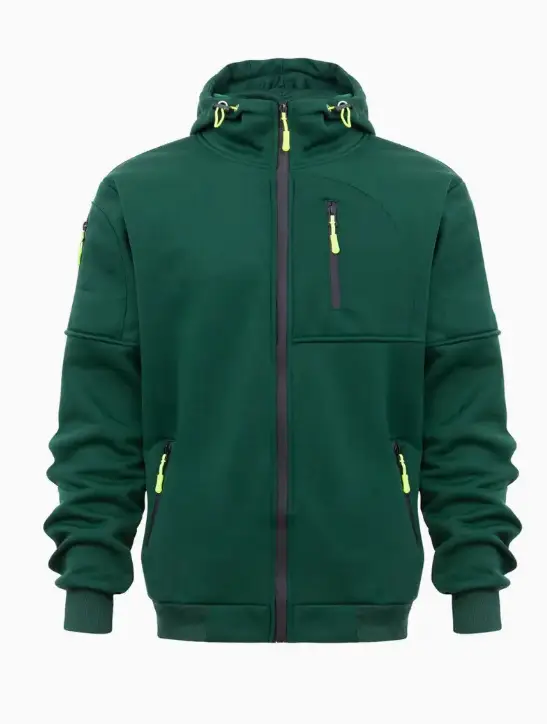 Multi-Zipper Hoodie for Men Multi Color Sports Style - Image 6