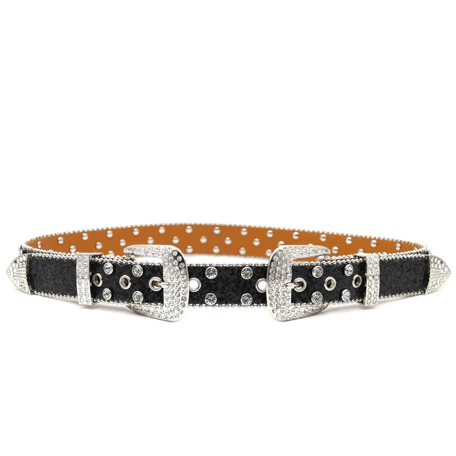 Cross-border Punk Belt with Rhinestone Buckle Women's Wear - Image 26