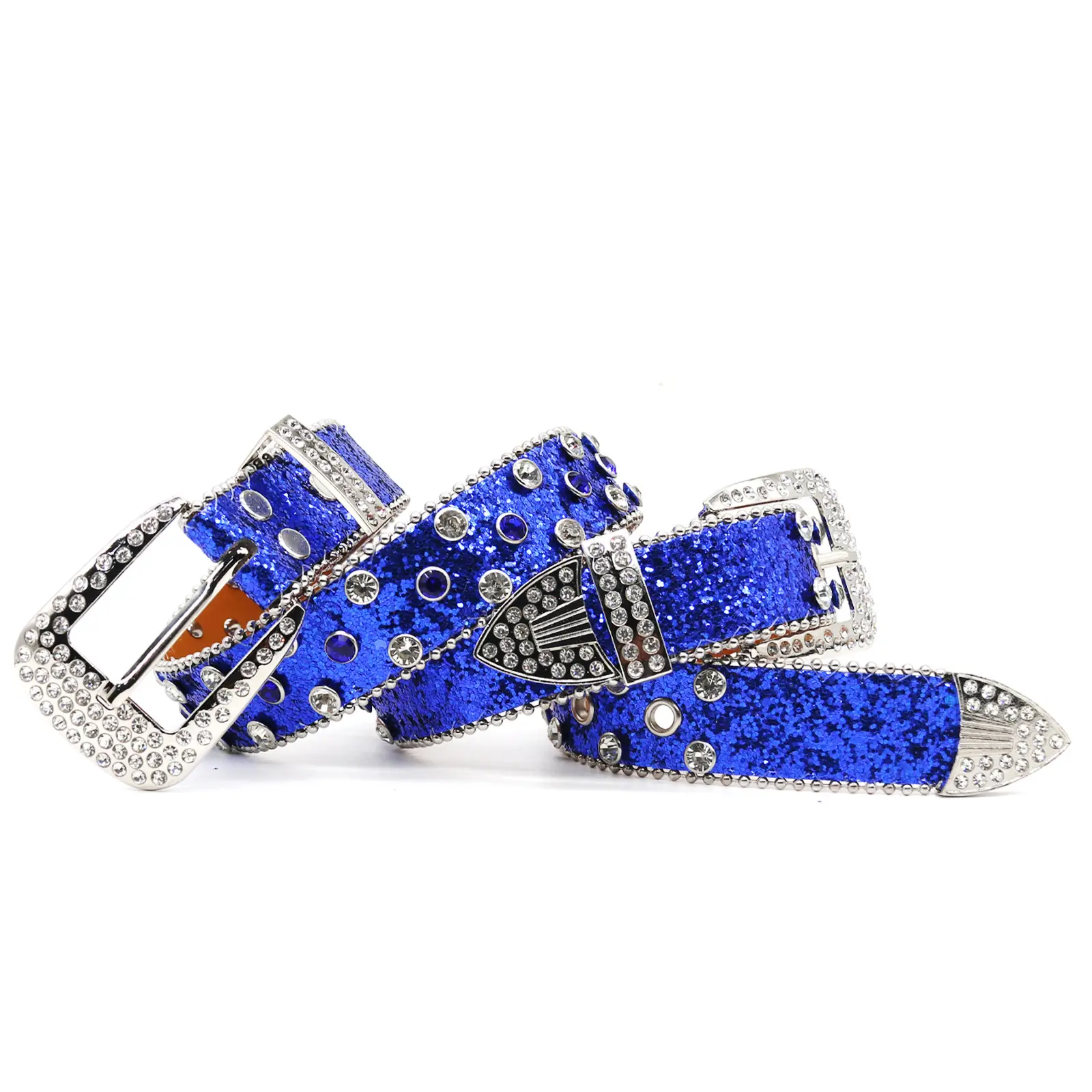 Cross-border Punk Belt with Rhinestone Buckle Women's Wear - Image 11