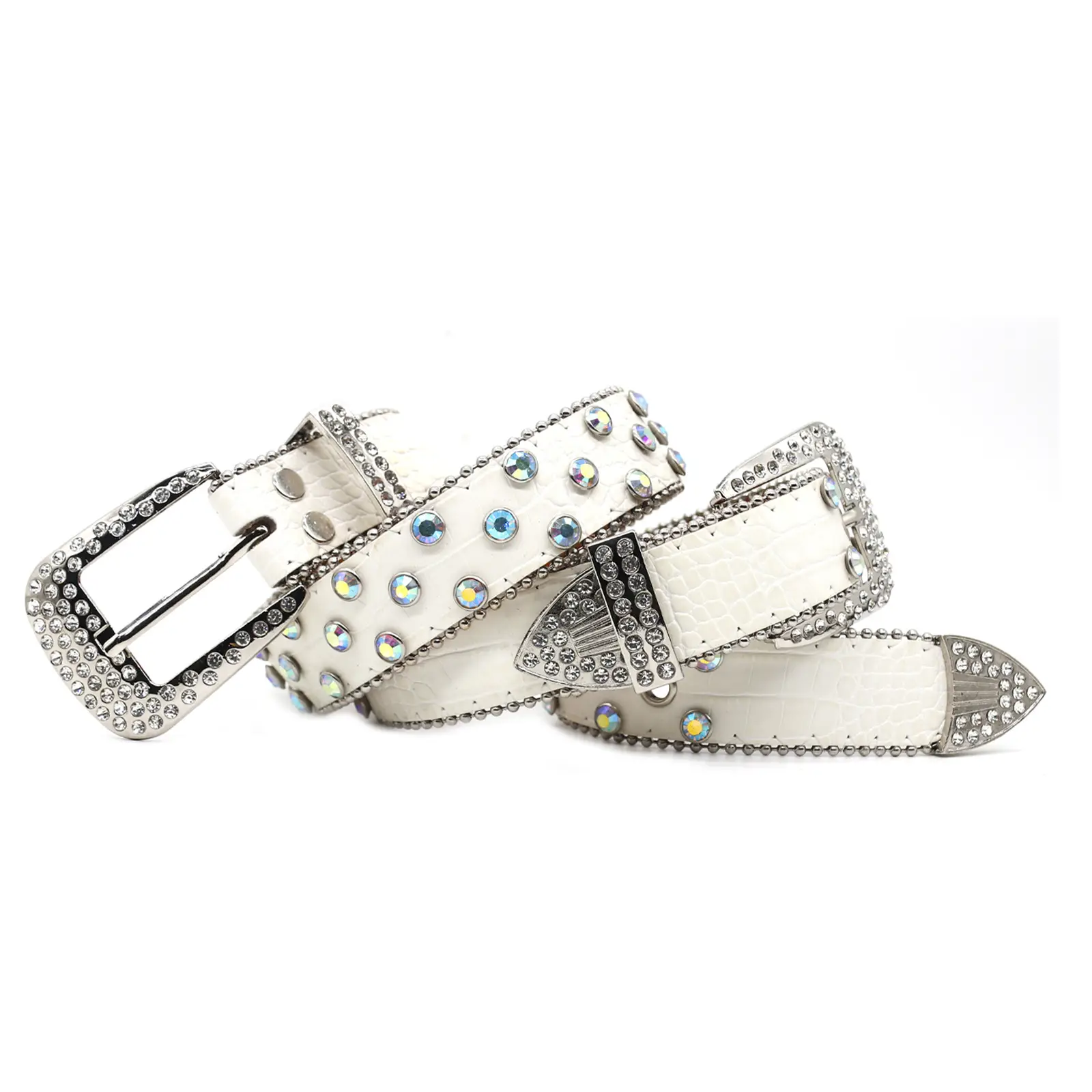 Cross-border Punk Belt with Rhinestone Buckle Women's Wear - Image 14