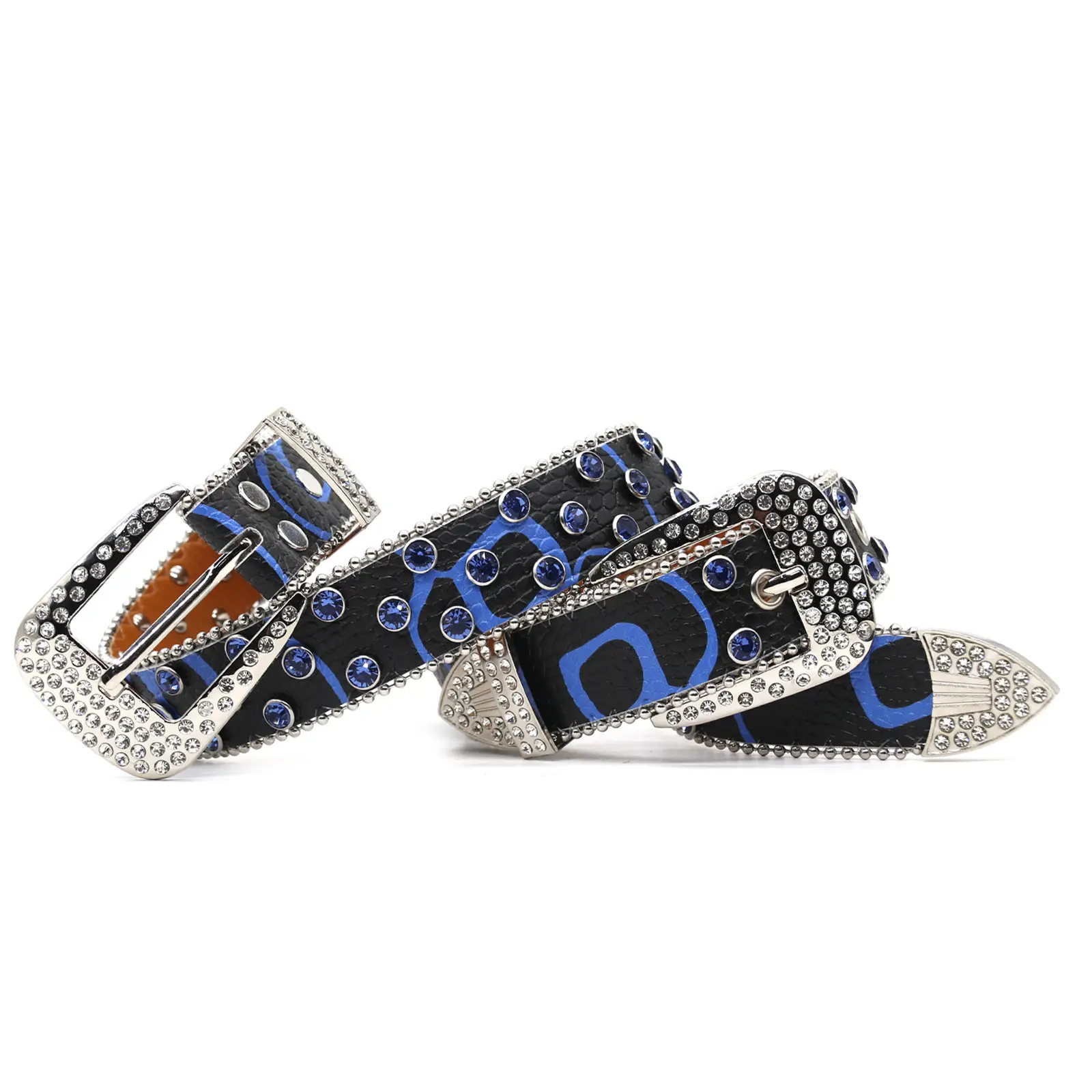Cross-border Punk Belt with Rhinestone Buckle Women's Wear - Image 18