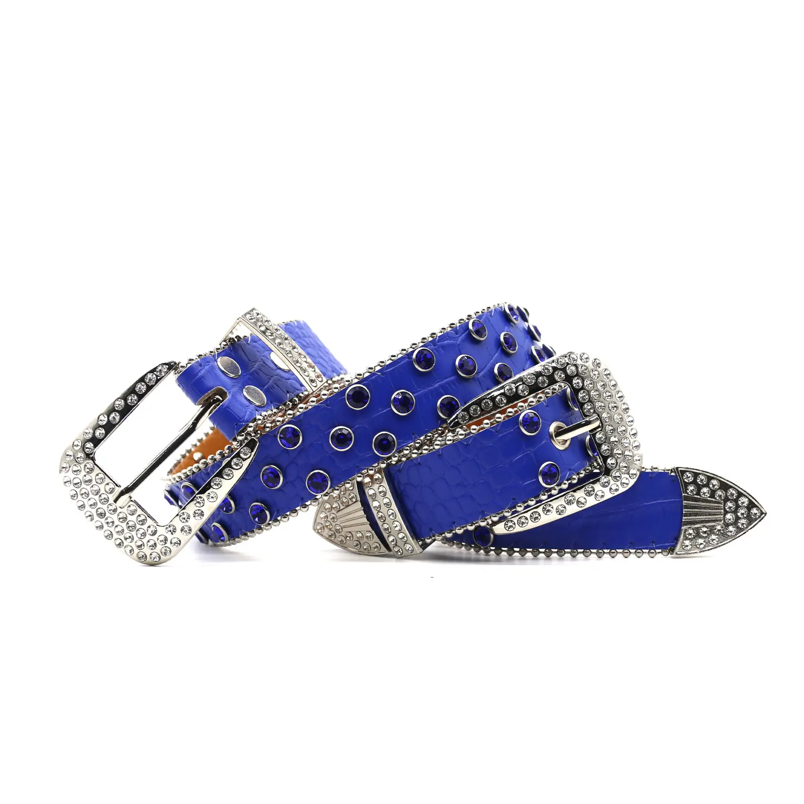 Cross-border Punk Belt with Rhinestone Buckle Women's Wear - Image 25