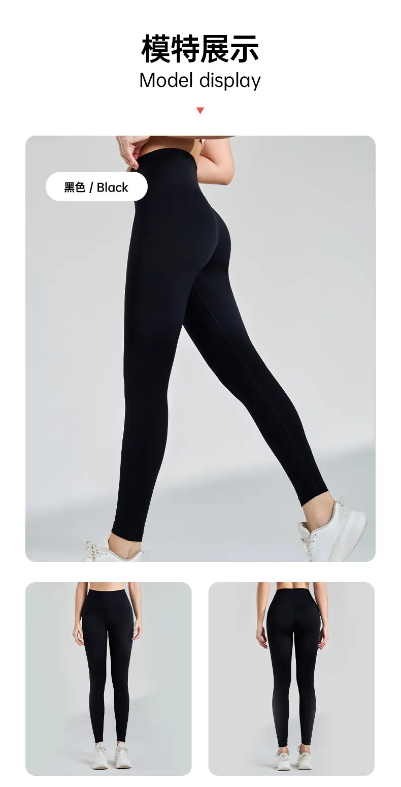 Black High Waist Tight Yoga Leggings Women — feature 15