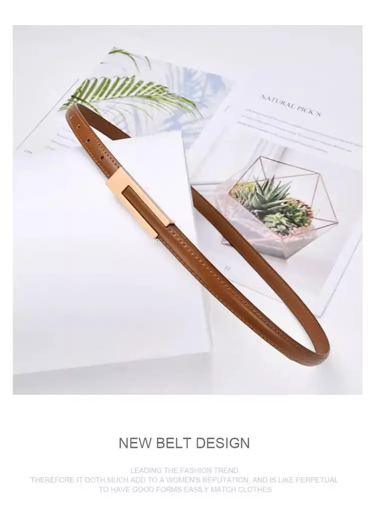 Women's Black Genuine Leather Belt Retro Decorative Waist Belt — feature 20
