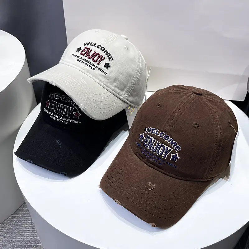 Korean Style Embroidered Baseball Cap for Men Women - Image 11