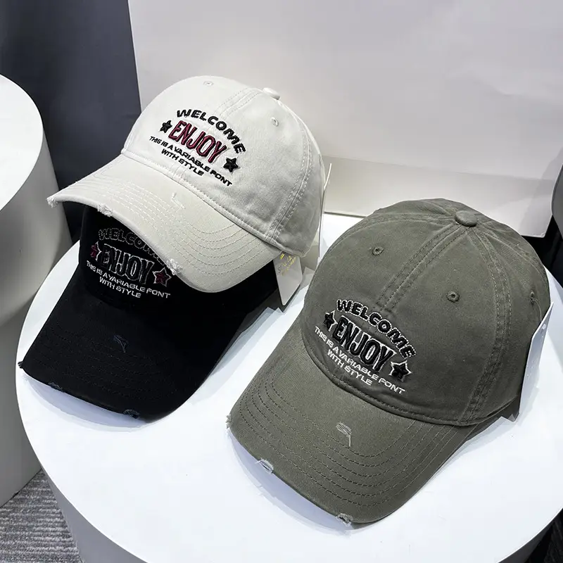 Korean Style Embroidered Baseball Cap for Men Women - Image 12
