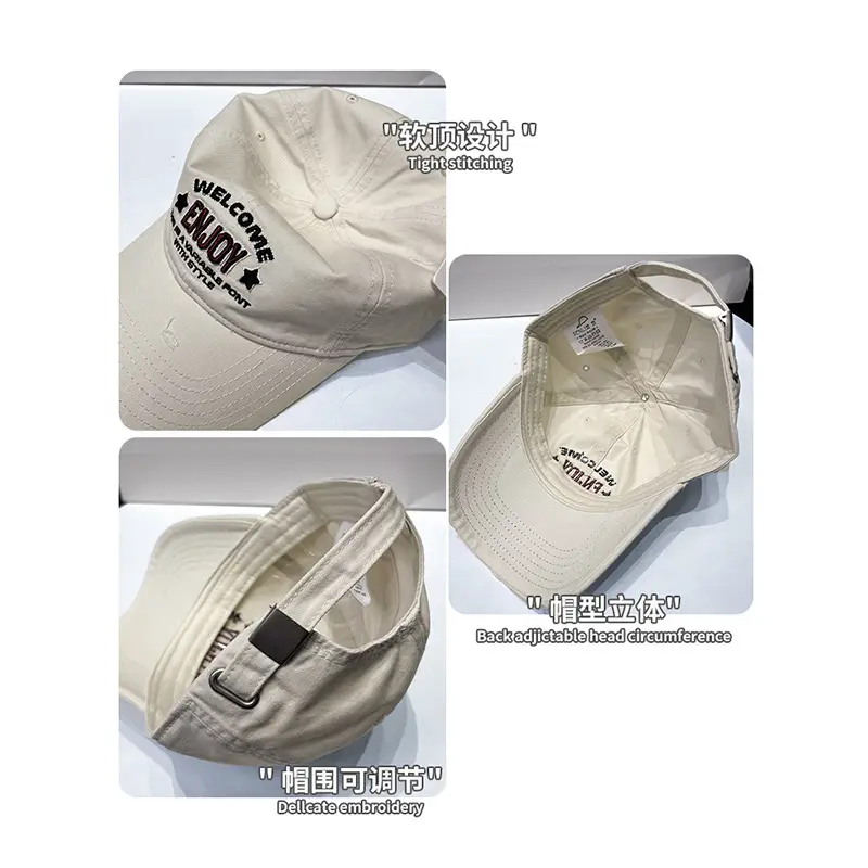 Korean Style Embroidered Baseball Cap for Men Women - Image 13