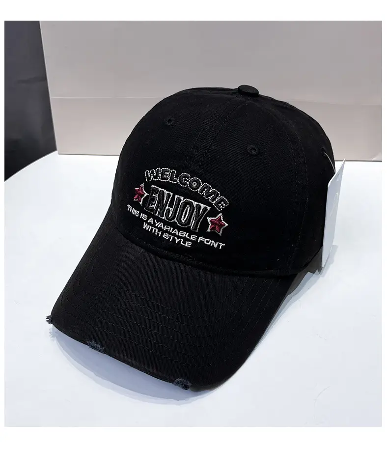 Korean Style Embroidered Baseball Cap for Men Women — feature 10