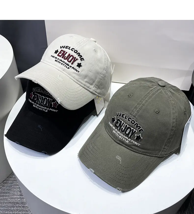 Korean Style Embroidered Baseball Cap for Men Women — feature 6