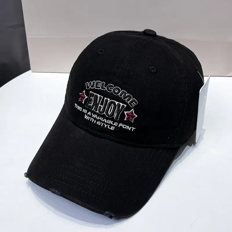 Korean Style Embroidered Baseball Cap for Men Women - Image 2