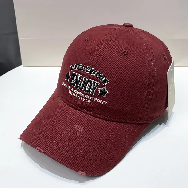 Korean Style Embroidered Baseball Cap for Men Women - Image 3