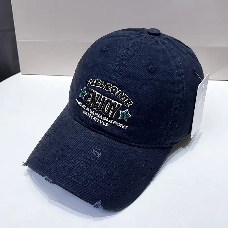 Korean Style Embroidered Baseball Cap for Men Women - Image 4