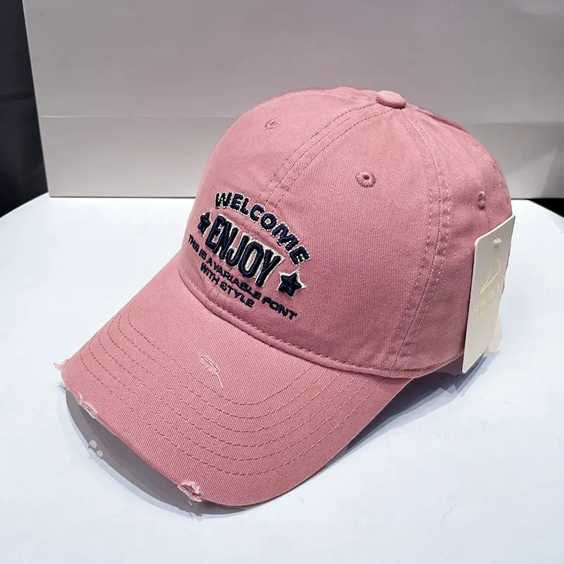 Korean Style Embroidered Baseball Cap for Men Women - Image 8