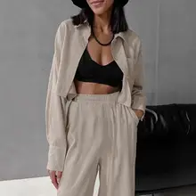 Women's Elastic Waist Casual Pants Black Spring Summer — feature 7