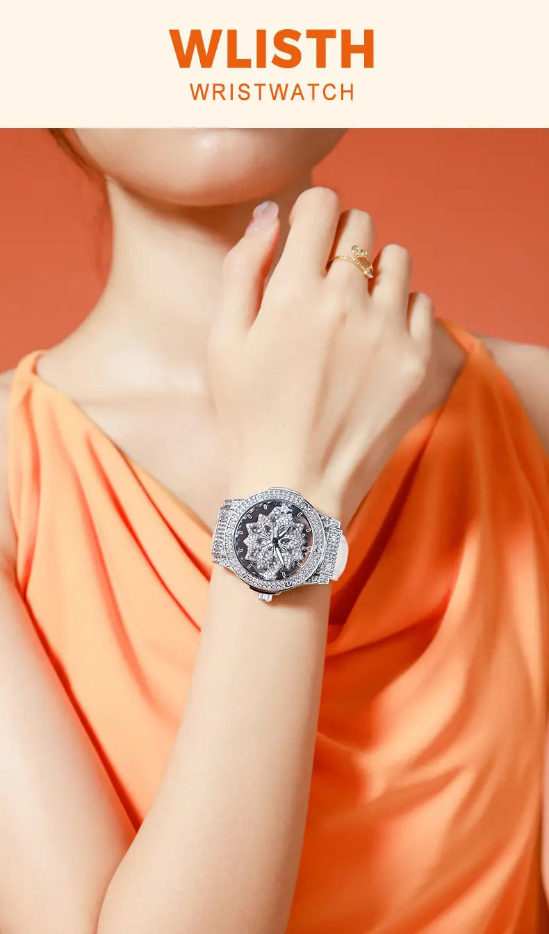 Women's Pentagram Waterproof Watch with Snowflake Design — feature 1