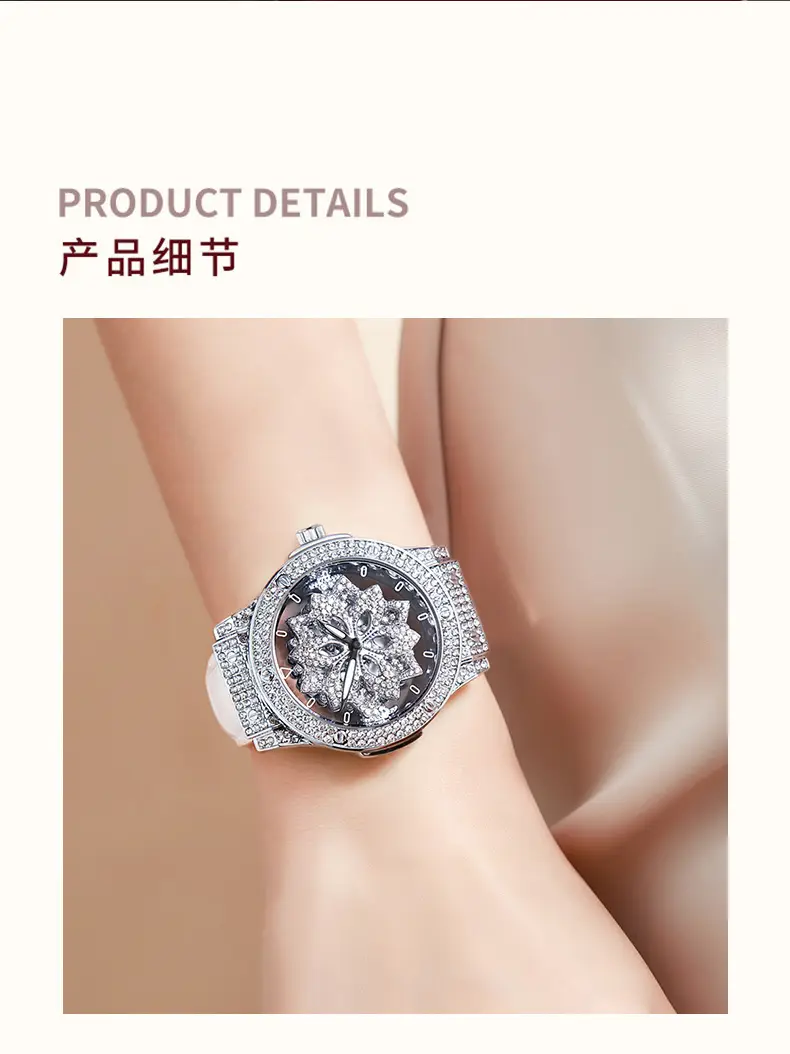 Women's Pentagram Waterproof Watch with Snowflake Design — feature 5