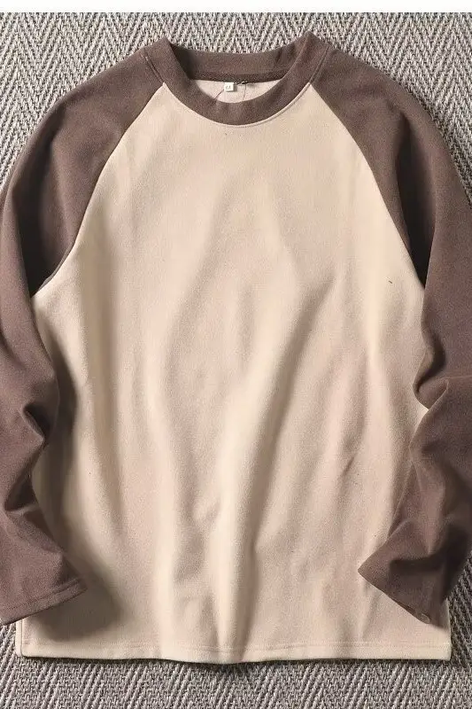 Men Grey Raglan Sleeve Sweatshirt Long Sleeve Base — feature 19