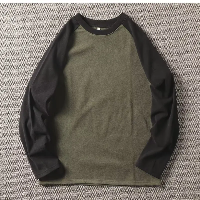 Men Grey Raglan Sleeve Sweatshirt Long Sleeve Base — feature 8