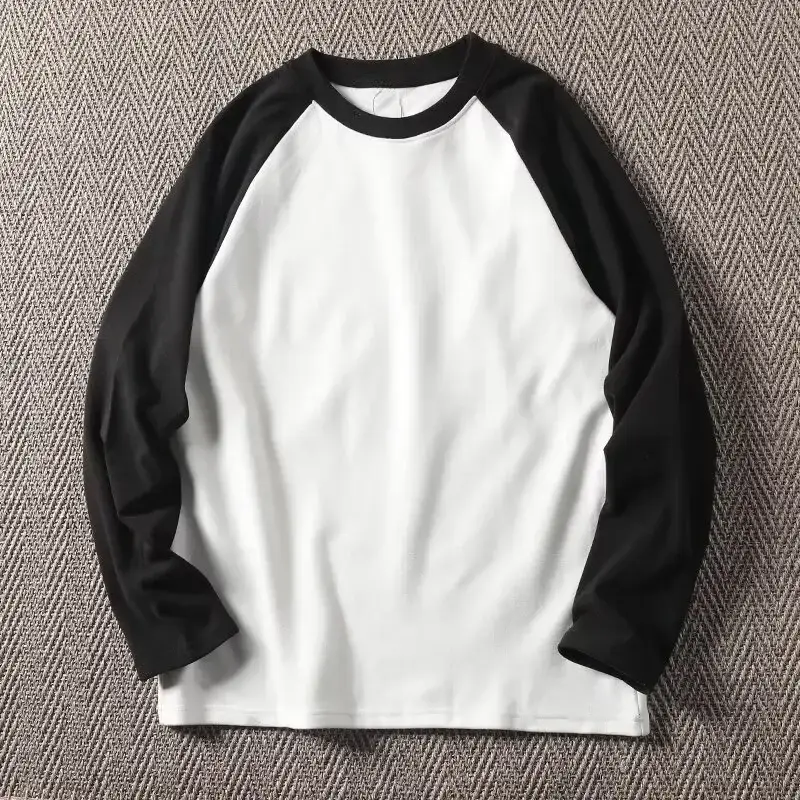 Men Grey Raglan Sleeve Sweatshirt Long Sleeve Base - Image 22