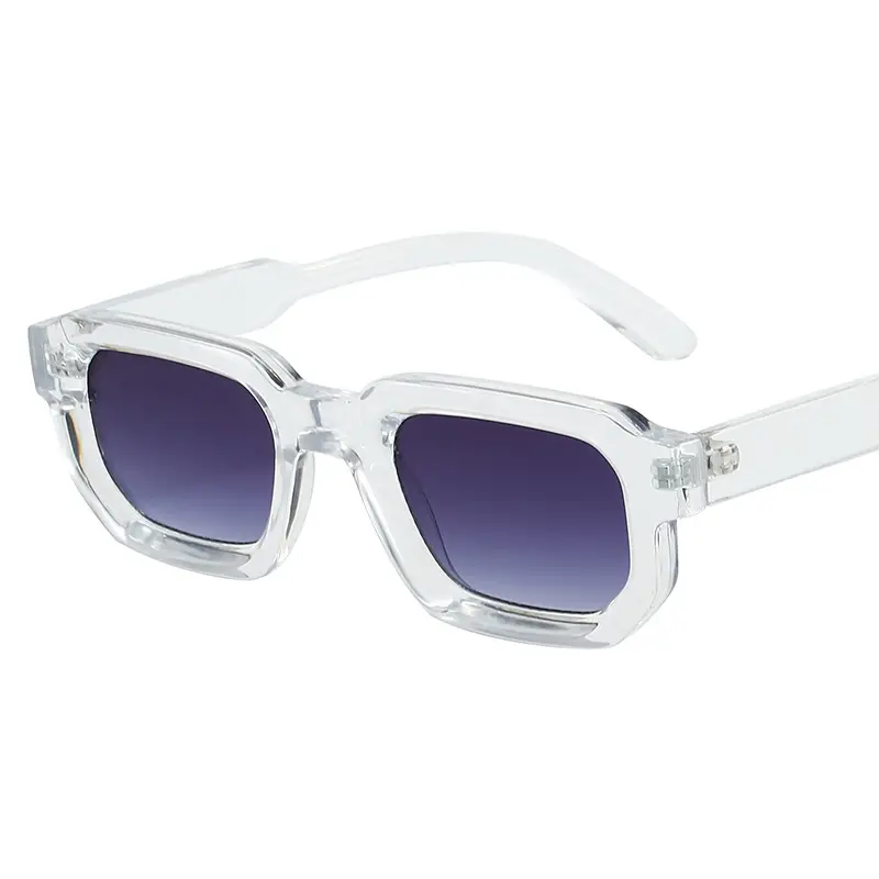 Black Yellow Square Sunglasses for Women - Image 18