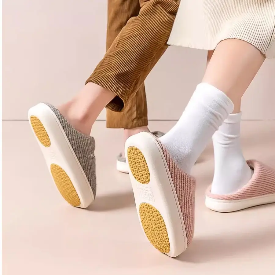 Non-Slip Cotton Slippers Ladies Winter 2025 - Image 8