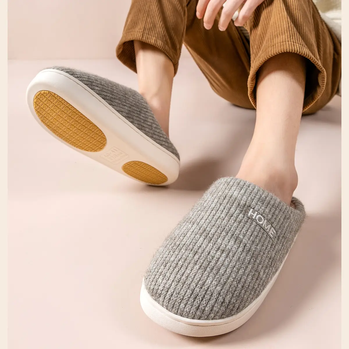 Non-Slip Cotton Slippers Ladies Winter 2025 — feature 18
