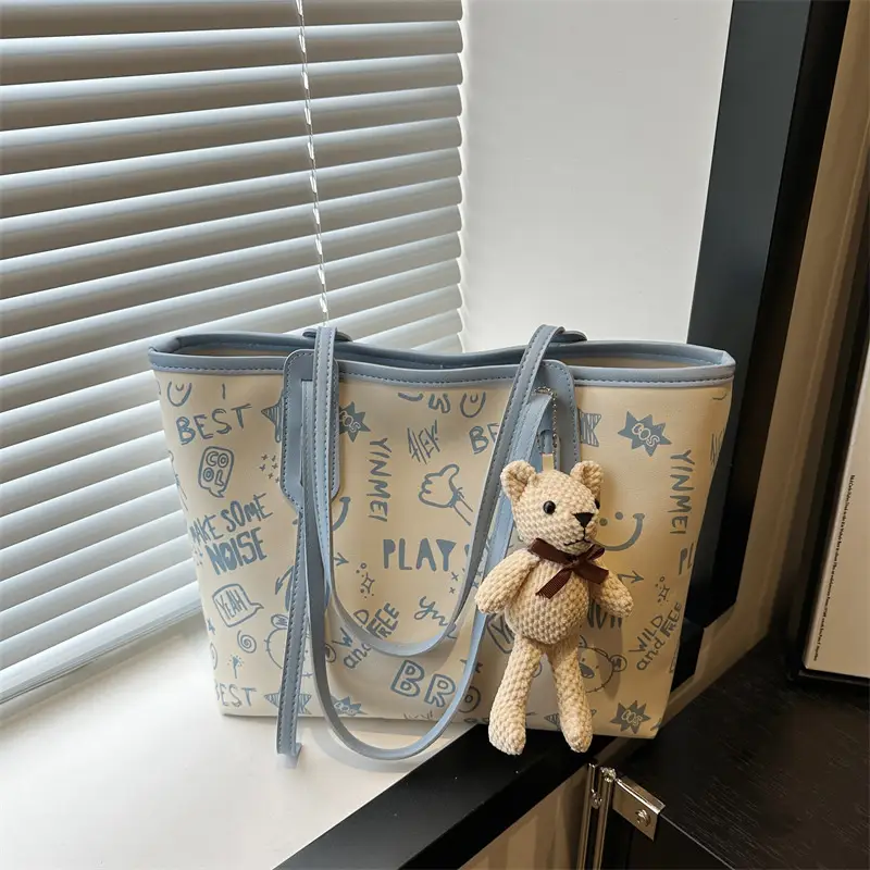 Women Large Capacity Graffiti Tote Bag Shoulder Bag 2024 - Image 11