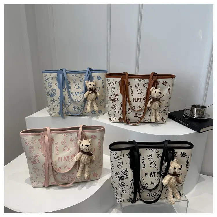 Women Large Capacity Graffiti Tote Bag Shoulder Bag 2024 — feature 8