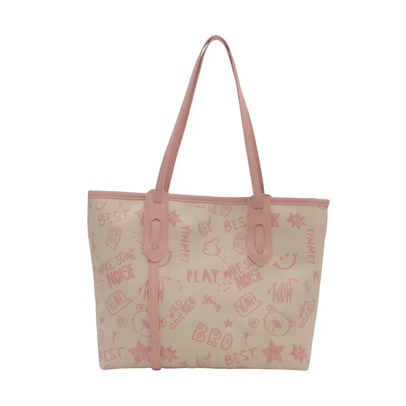 Women Large Capacity Graffiti Tote Bag Shoulder Bag 2024 - Image 4