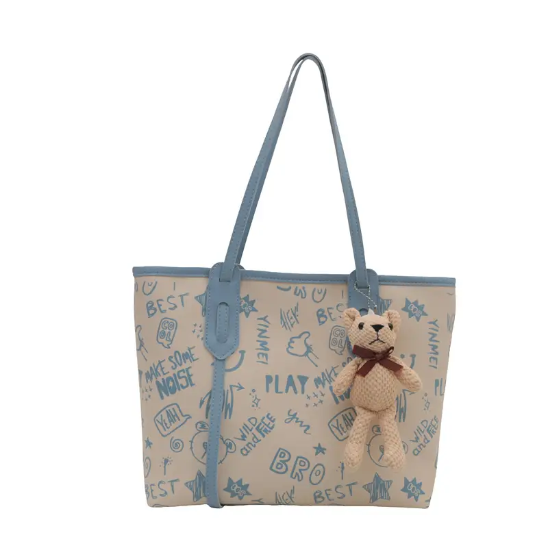 Women Large Capacity Graffiti Tote Bag Shoulder Bag 2024 - Image 6