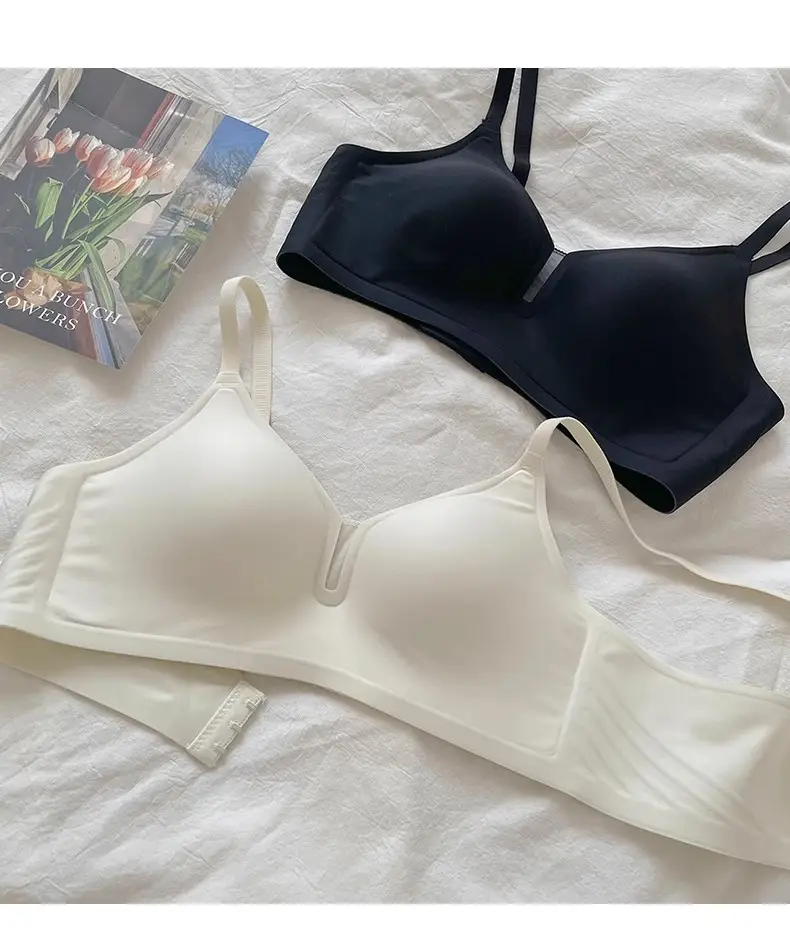 Genuine Black Thin Bra Gathering Traceless Underwear — feature 11