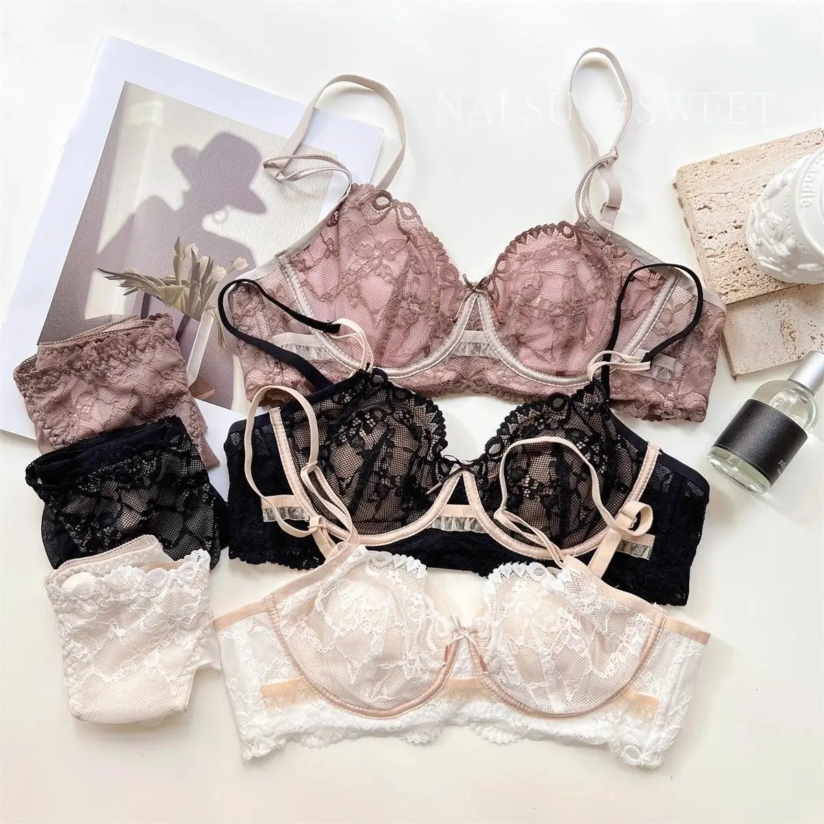New Sexy Underwear Women's Anti-Sagging Ultra-Thin Bra Set — feature 1