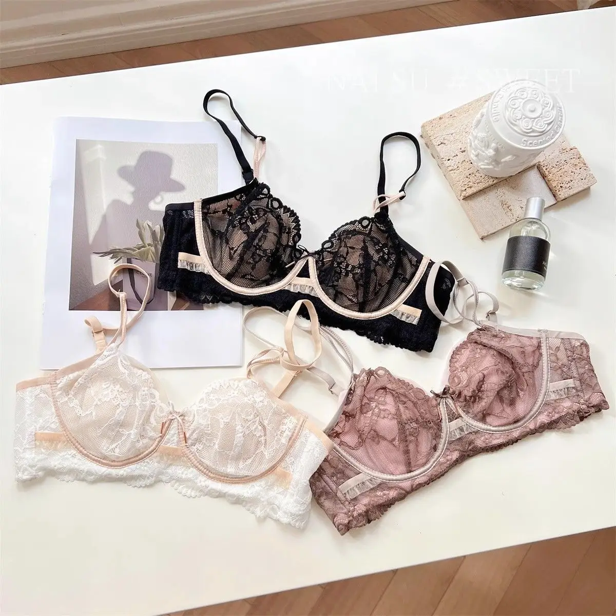 New Sexy Underwear Women's Anti-Sagging Ultra-Thin Bra Set — feature 2