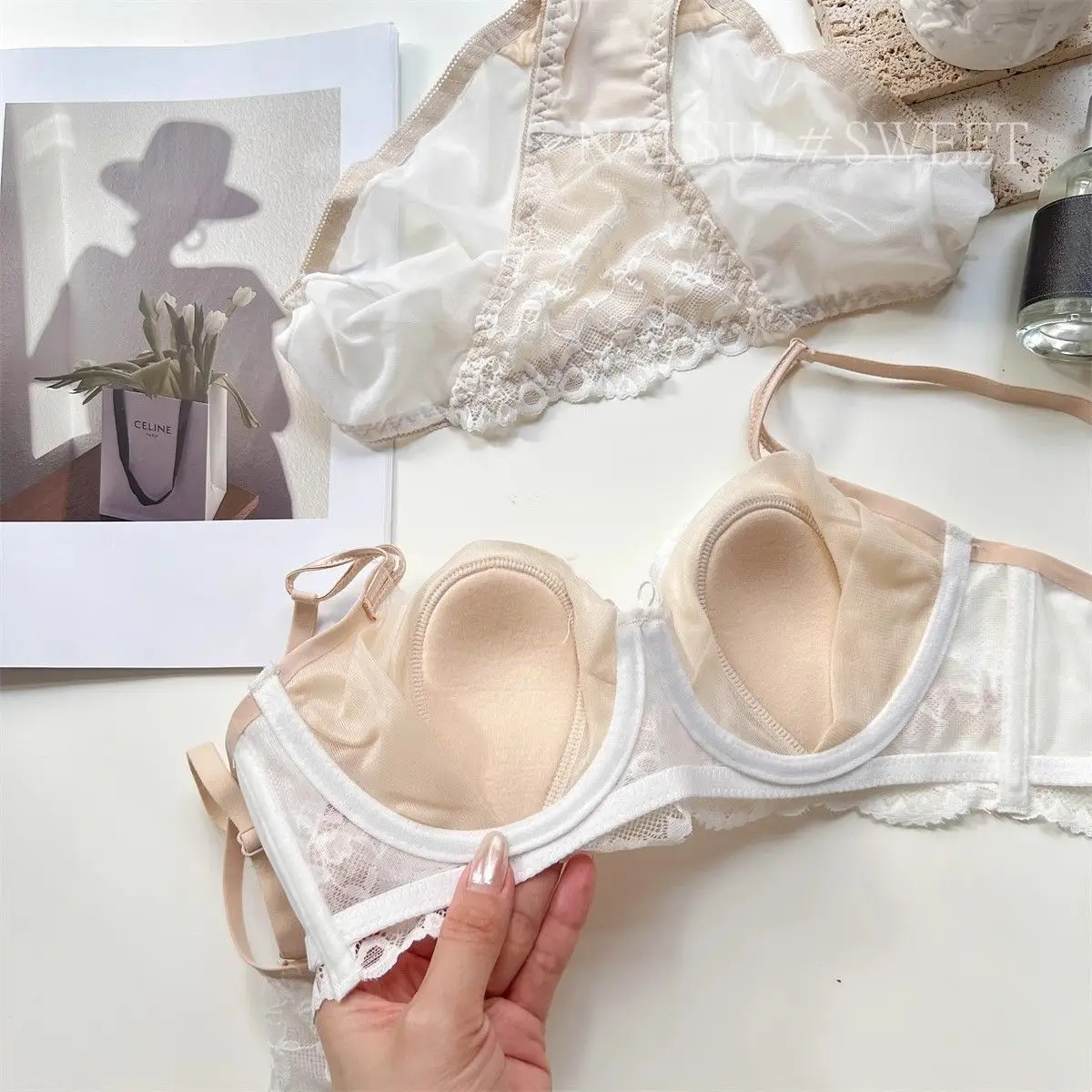 New Sexy Underwear Women's Anti-Sagging Ultra-Thin Bra Set — feature 8
