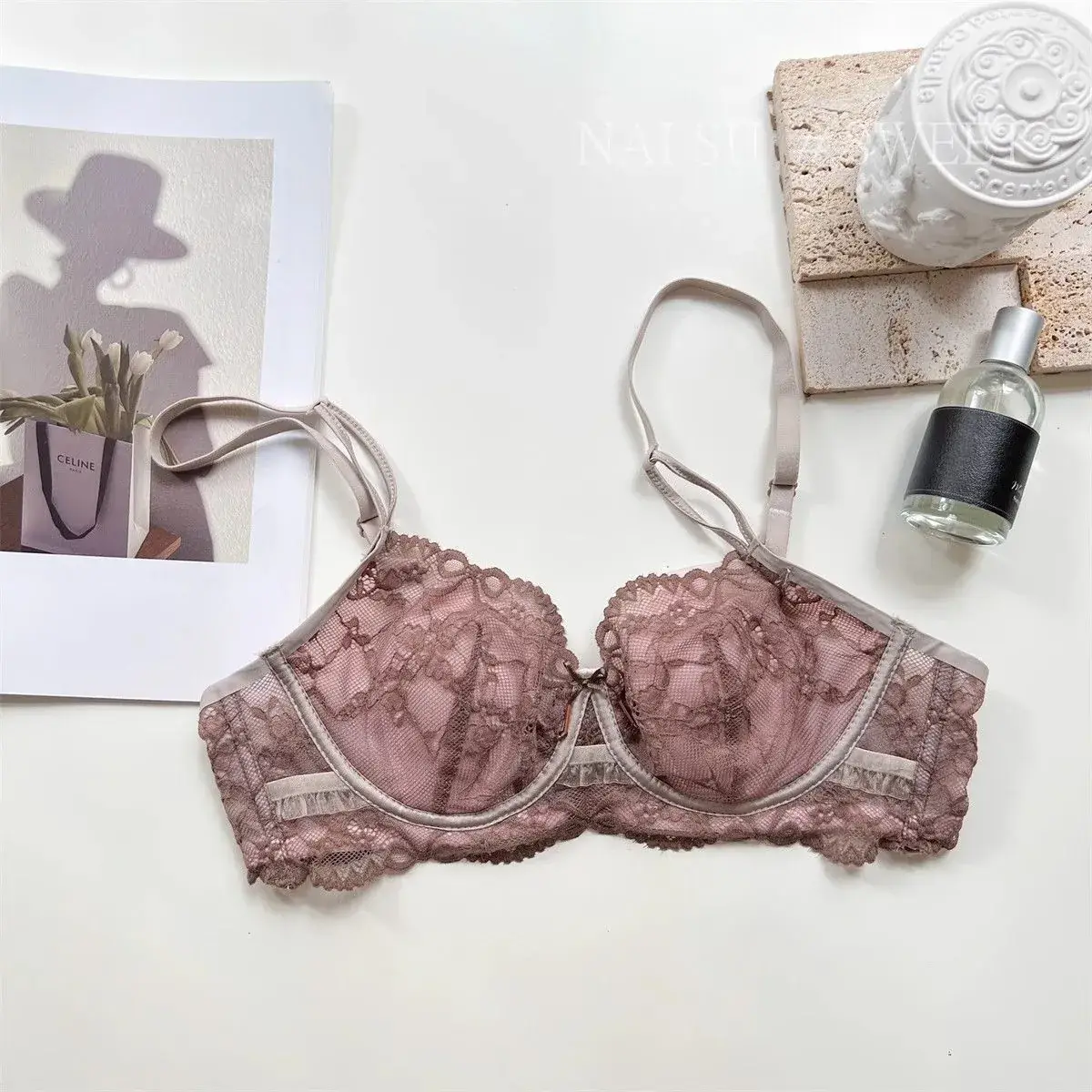 New Sexy Underwear Women's Anti-Sagging Ultra-Thin Bra Set - Image 3