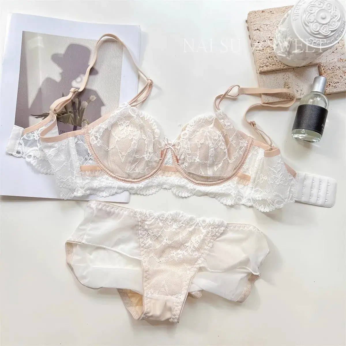 New Sexy Underwear Women's Anti-Sagging Ultra-Thin Bra Set - Image 4