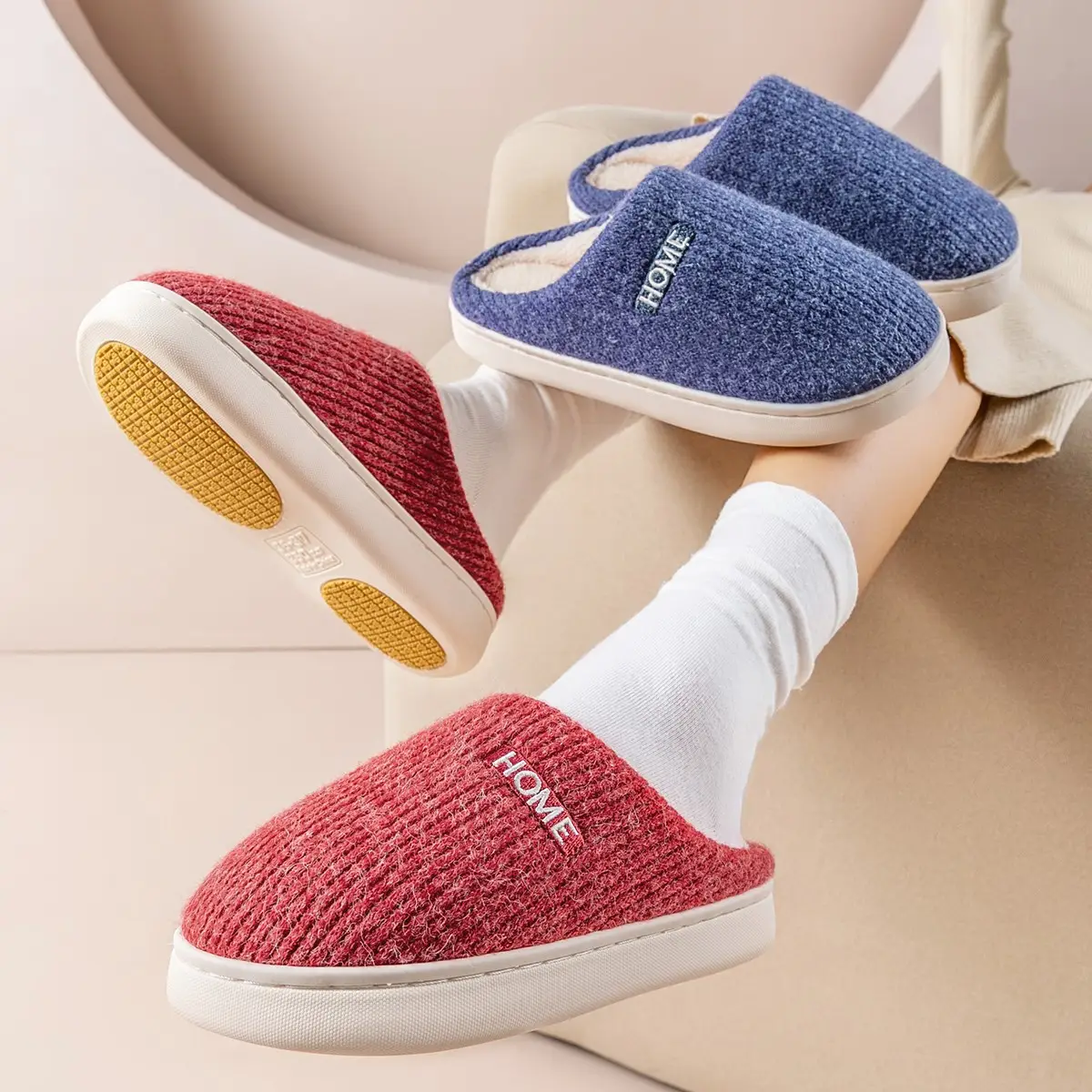 Non-Slip Cotton Slippers for Elderly Winter Women's 2025 - Image 9