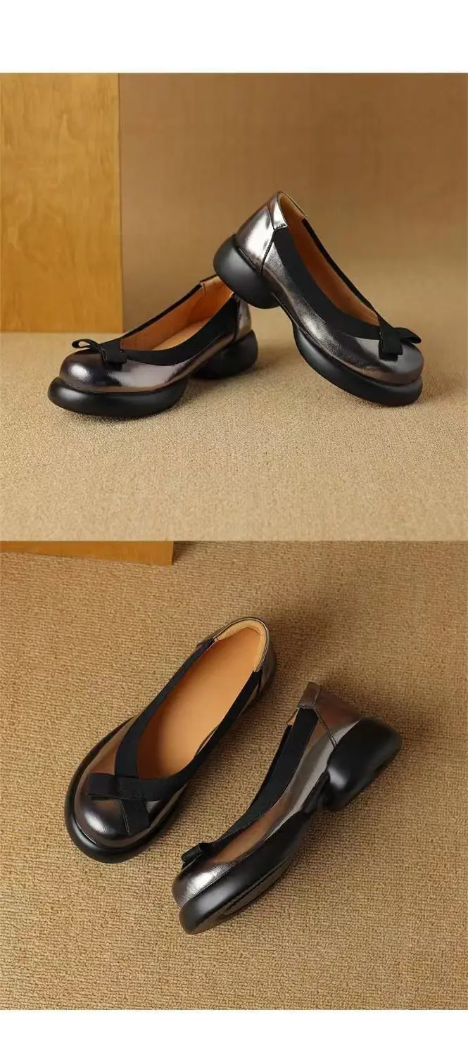 Big Head Japanese Non-slip Mary Jane 2024 Niche French Women's Shoes Small Chanel Style Slip-on Women's Soft Bottom Small Leather Shoes — feature 6